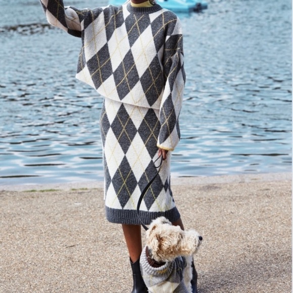 H&M x Pringle of Scotland Jacquard-Knit Skirt eh. - Picture 2 of 16